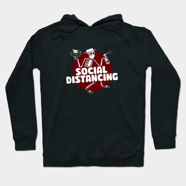 Social Distancing Skeleton Hoodie by XclusiveApparel